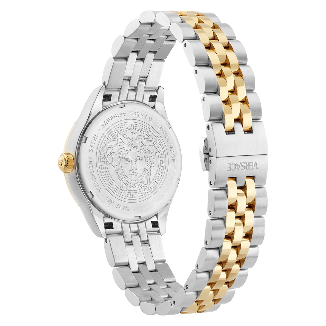 Versace Hellenyium Lady 35mm Silver Dial Two-Tone Ladies' Watch - Image 2