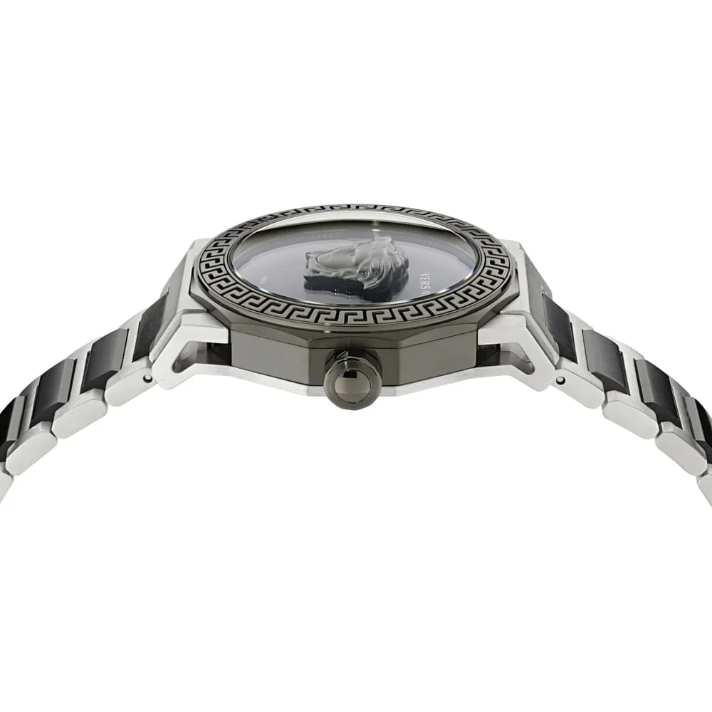 Versace Medusa Deco Quartz Ladies' Purple Grey Watch - Image 2