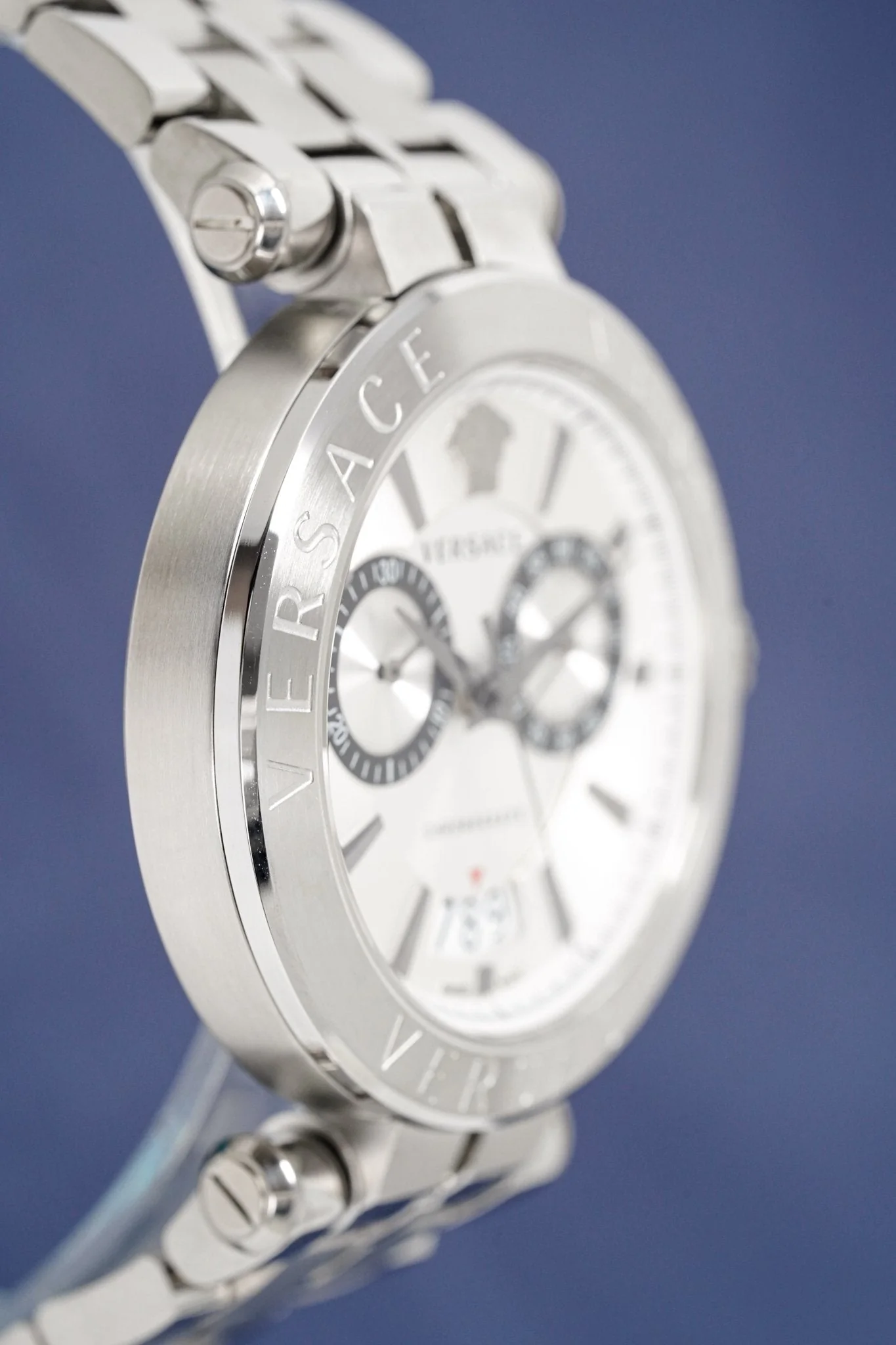 Versace Men's Chronograph Watch Aion Silver - Image 12