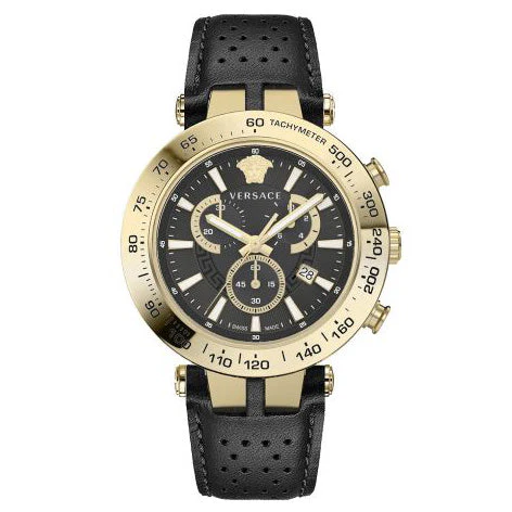 Versace Men's Watch Bold Chrono 46mm Black Gold