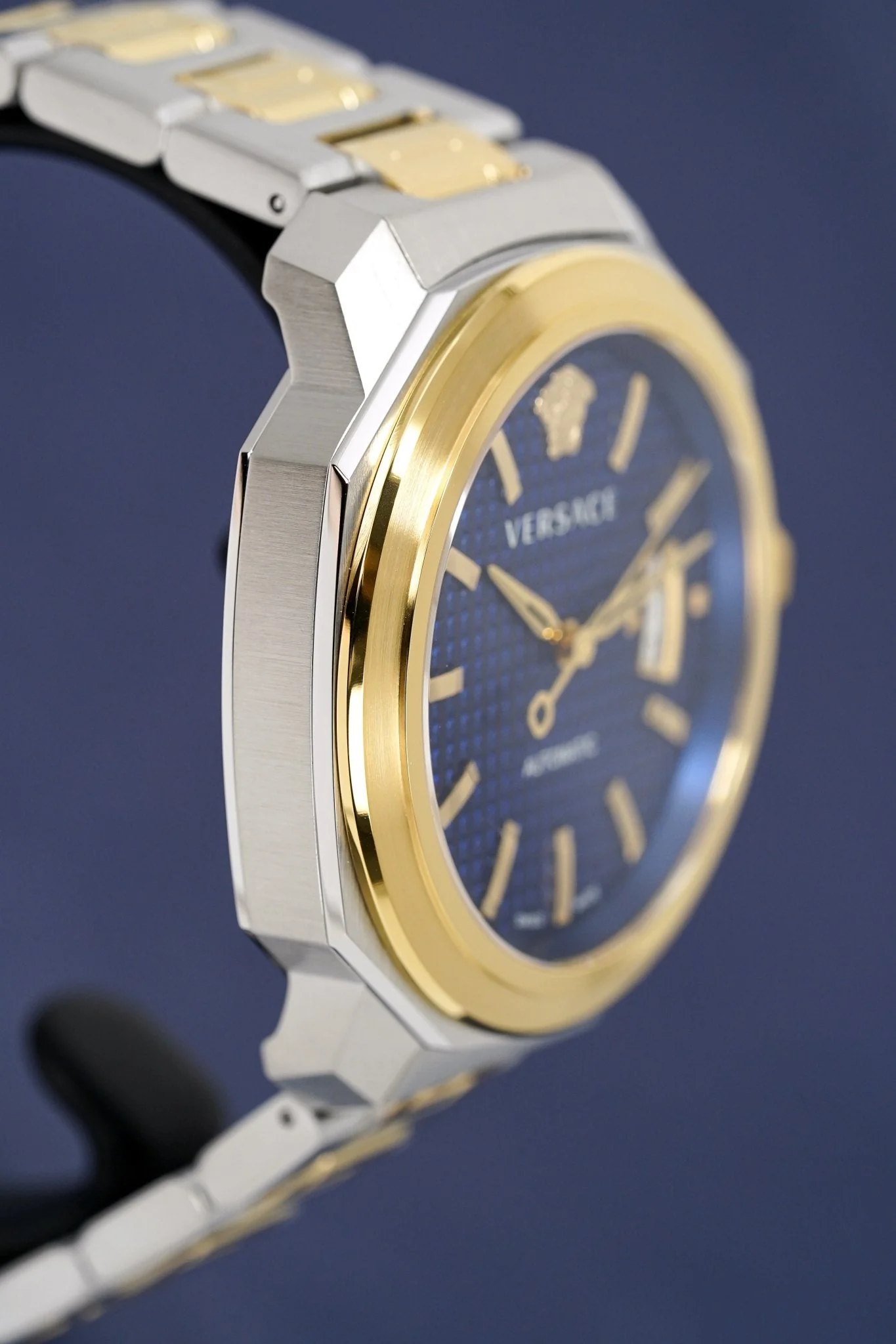 Versace Men's Watch Dylos Automatic Blue Two-Tone - Image 10