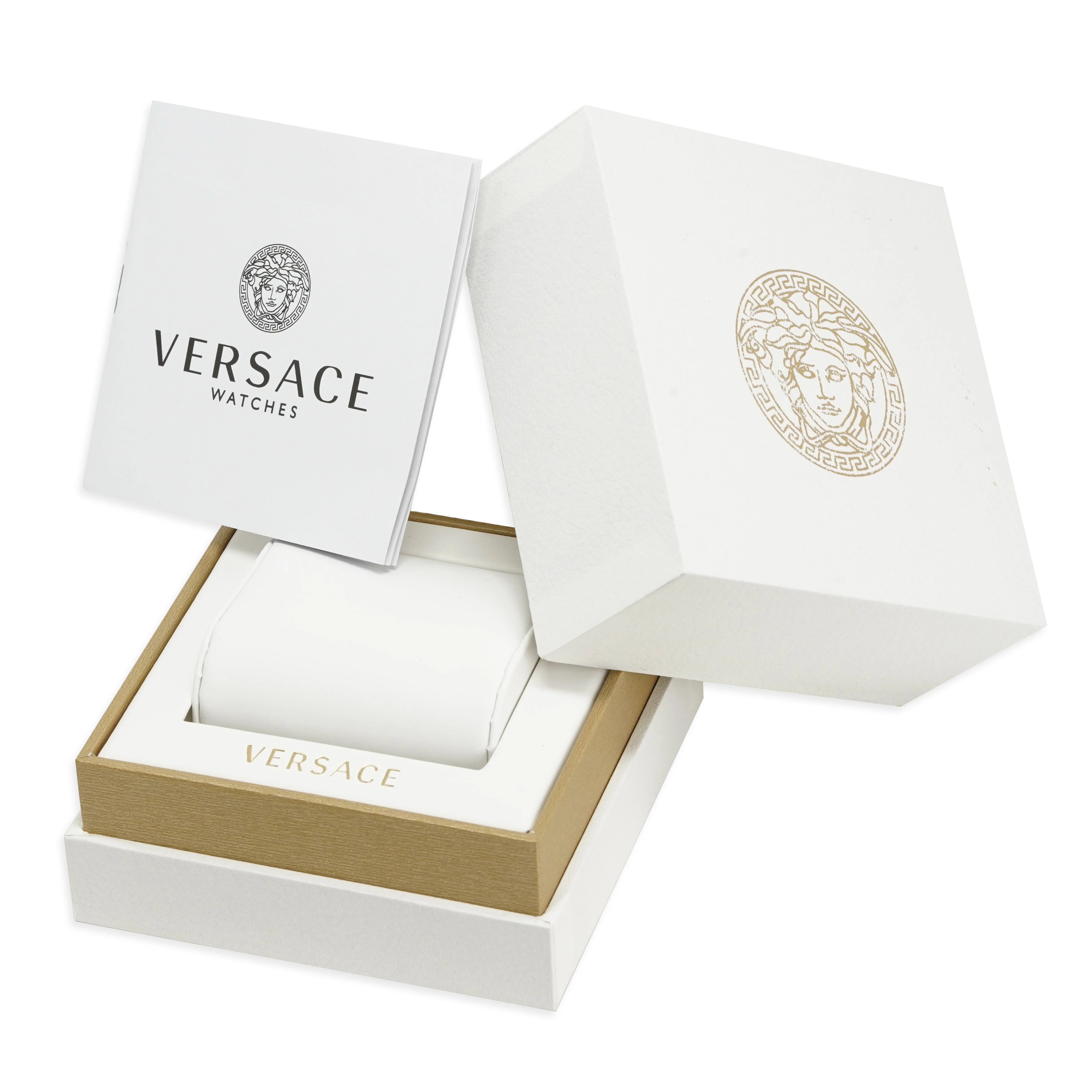Versace Men's Watch V-Circle Brown Gold - Image 2