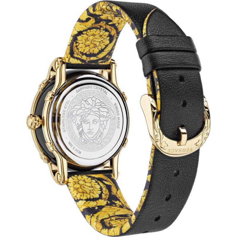 Versace Safety Pin Ladies Black Watch - Image 2