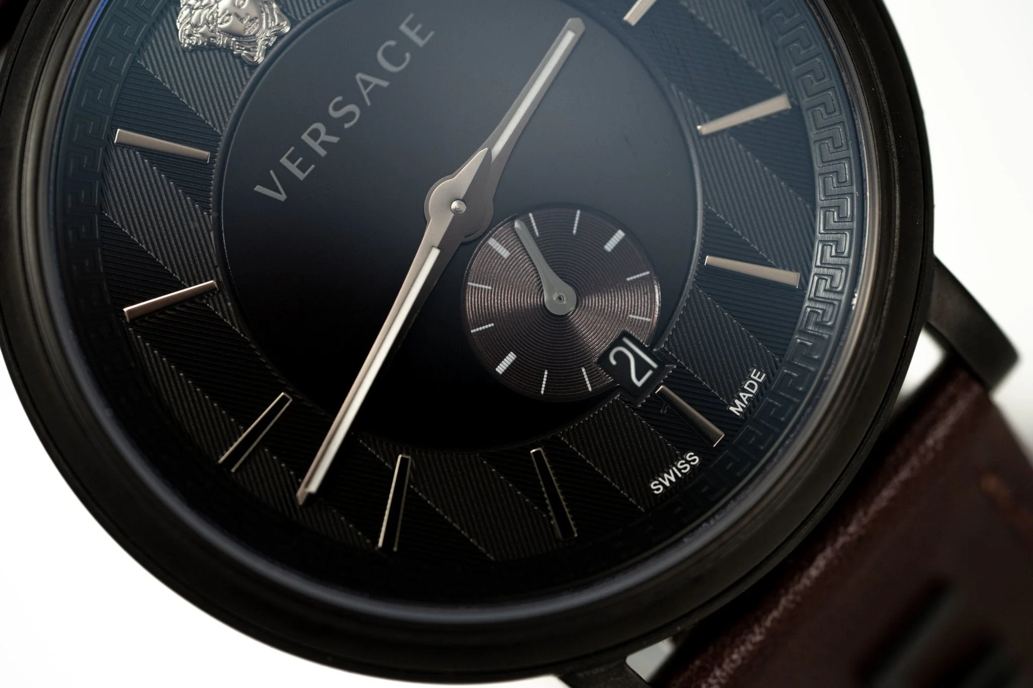 Versace V-Circle Small Seconds IP Black - Image 9