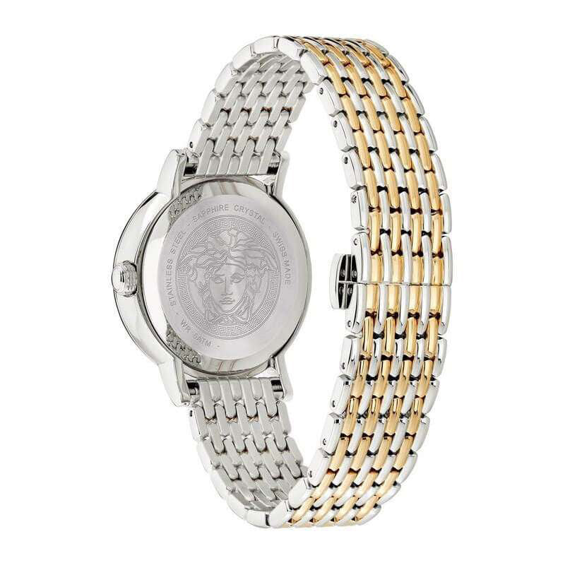 Versace Virtus 36mm Ladies' Silver Gold Watch - Image 3