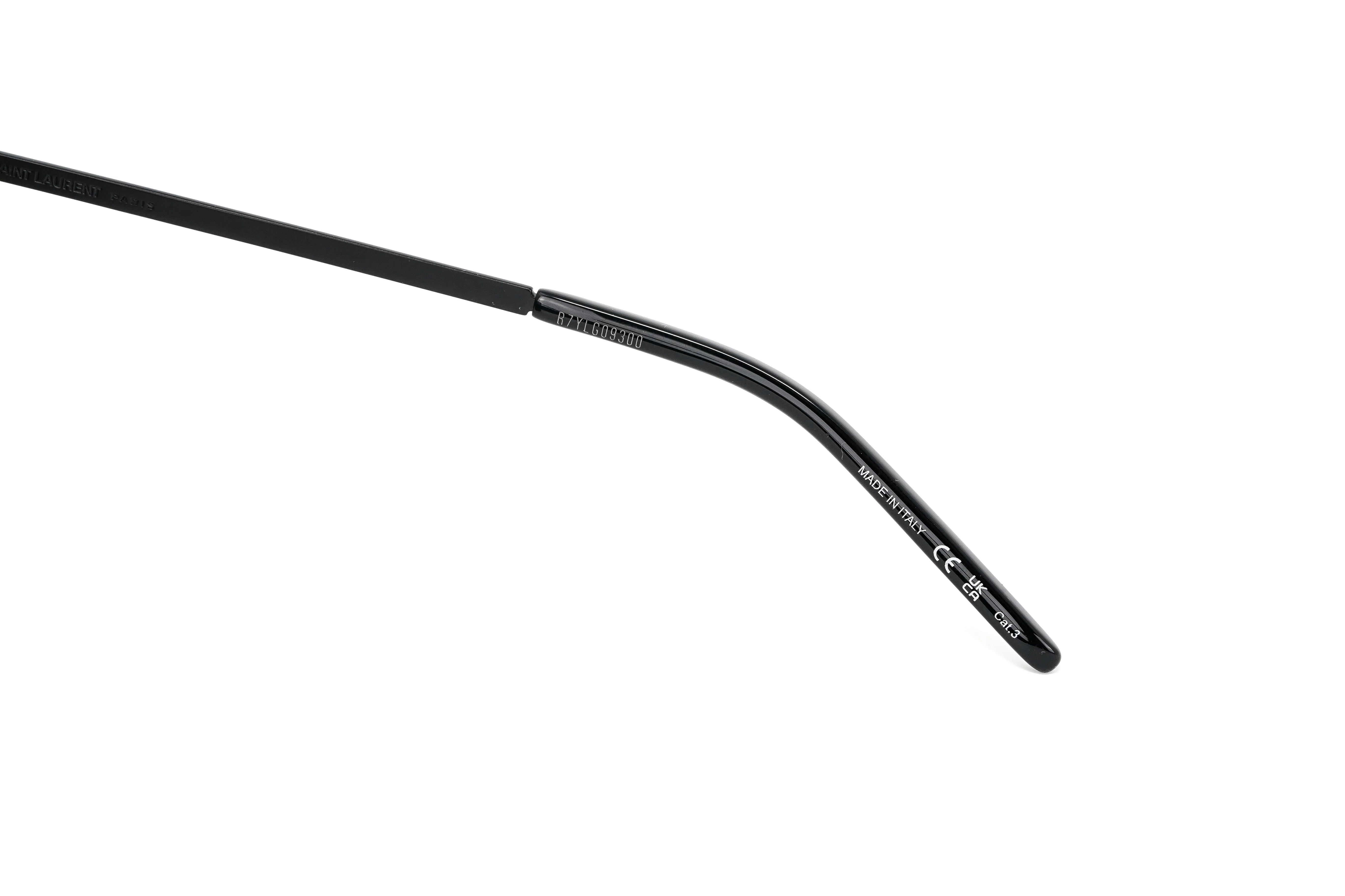Saint Laurent Unisex Sunglasses Rimless Black - Image 3